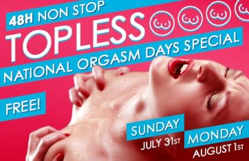 national orgasm day topless