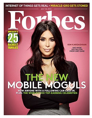 kim kardashian - magazine forbes - modern milf