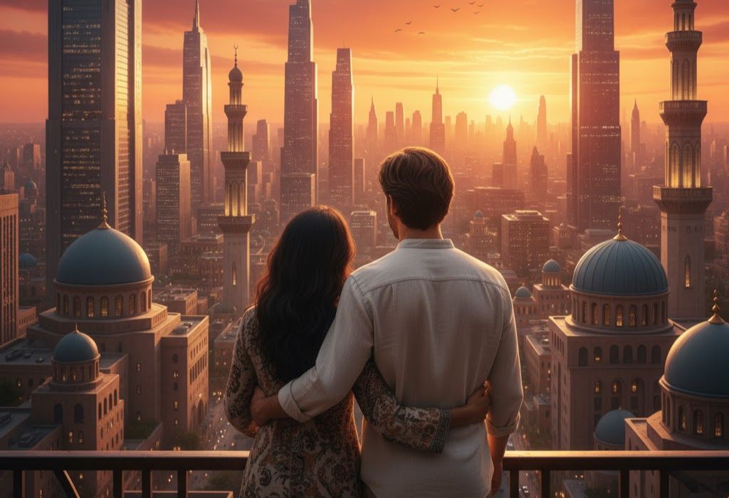 Interkulturelle Paare mit arabischen Frauen